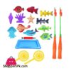 18 Pcs Children'S Fishing Toy Set Bath Toy Magnetic Fishing Toy