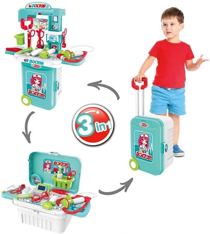 3 In 1 Doctor Play Handy Trolley Suitcase