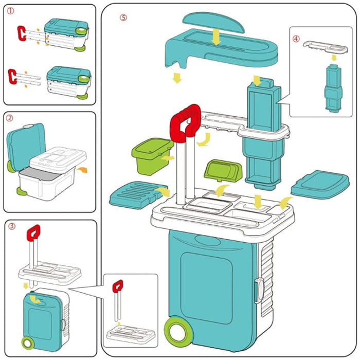 3 In 1 Doctor Play Handy Trolley Suitcase