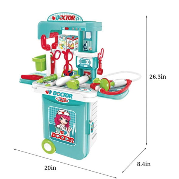 3 In 1 Doctor Play Handy Trolley Suitcase