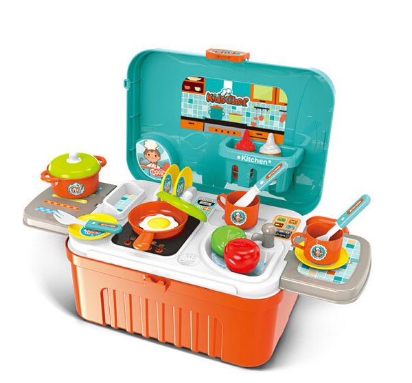 3 In 1 Little Chef Kitchen Play Handy Trolley Suitcase