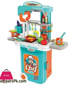 3 in 1 Little Chef Kitchen Play Handy Trolley Suitcase