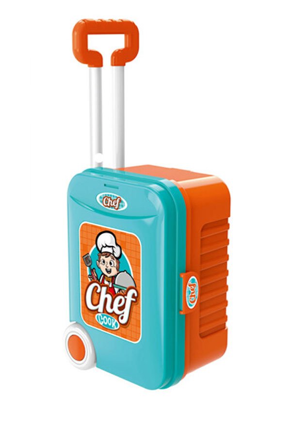 3 In 1 Little Chef Kitchen Play Handy Trolley Suitcase