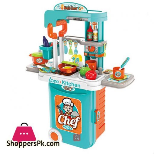 3 in 1 Little Chef Kitchen Play Handy Trolley Suitcase