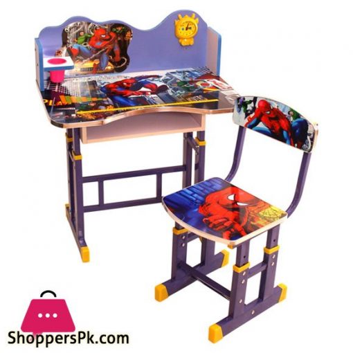 3D Kids Study Table And Chair Spiderman