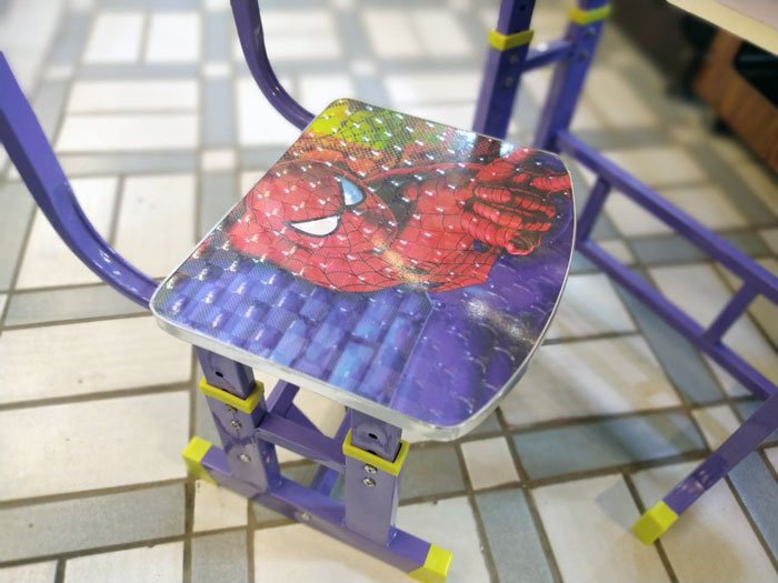 3D Kids Study Table And Chair Spiderman