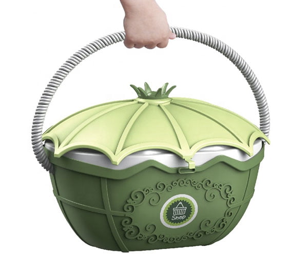 4 In 1 Surprise Supermarket Set Portable Trolley Case And Basket Mobile Stalls For Kids