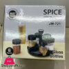 6-Pieces Spices Seasoning Bottles Jars With Rotation Base