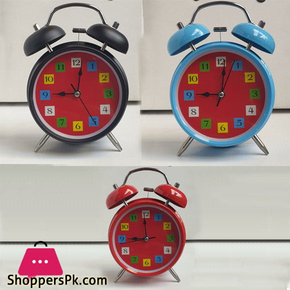 Alarm Clock Home Decor Ticking Retro Vintage Twin Bell Desk Bedside Alarm Clock Antique Clock Decoration Accessories