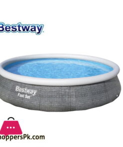 Bestway Fast Setabove Ground Pool Inflatable Pool Round-57376