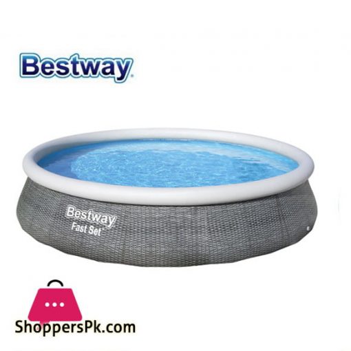 Bestway Fast Setabove Ground Pool Inflatable Pool Round-57376