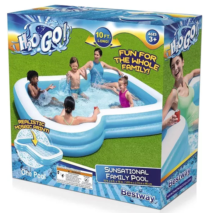 Bestway H2Ogo Sunsational Inflatable Family Pool-54321