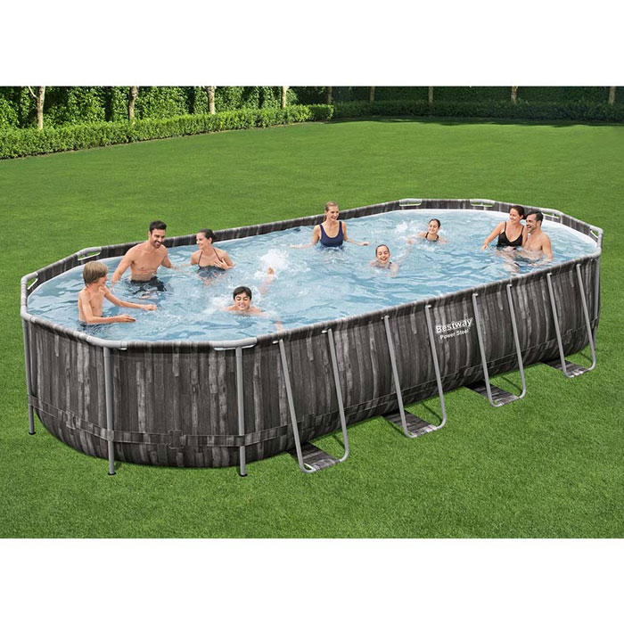 Bestway Power Steel Oval Above Ground Pool-5611R