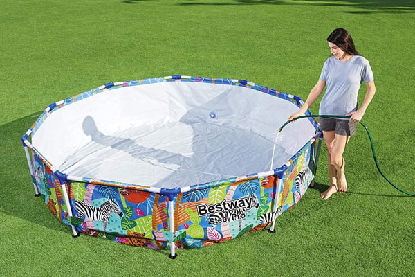Bestway Safari Swimming Pool Garden Round Frame Above Ground Pool Steel Pro - 56985
