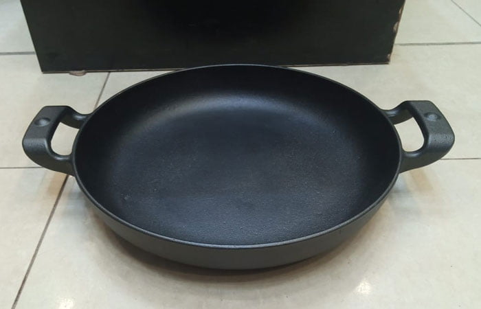 Cast Iron Dual Handle Skillet Pan Bbq Home 10 Inch