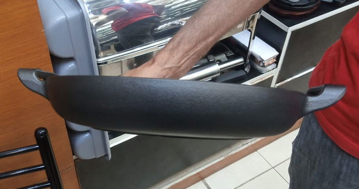 Cast Iron Dual Handle Skillet Pan Bbq Home 10 Inch