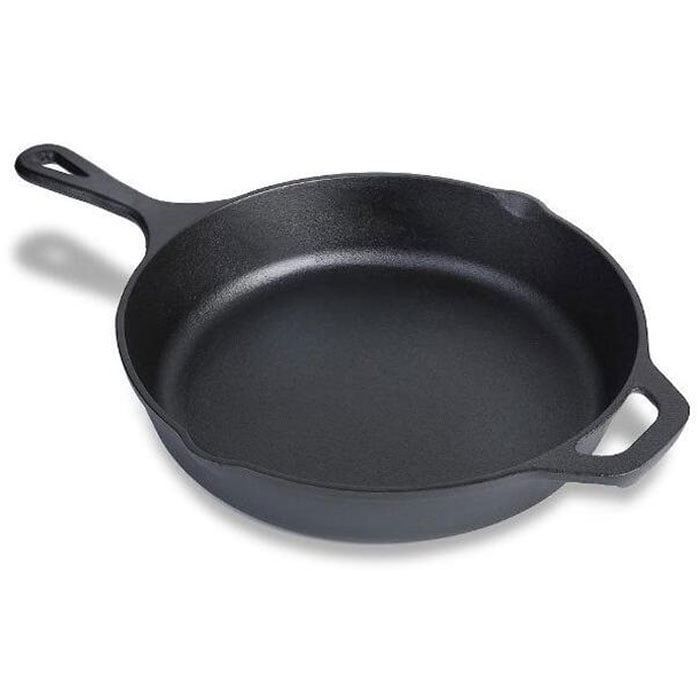Cast Iron Skillet Pan Durable Fry Pan Double Handle -10 Inch