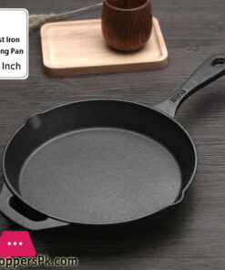 Cast Iron Skillet Pan Durable Fry Pan Double Handle -10 Inch