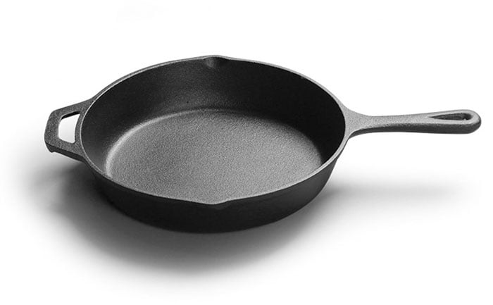 Cast Iron Skillet Pan Durable Fry Pan Double Handle -10 Inch