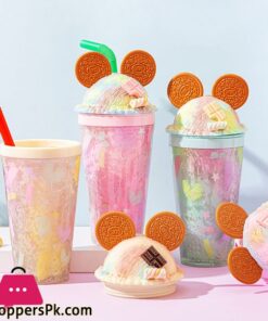 Cookie Mouse Ear Sweets Rainbow Tumbler 450ml 16oz Double Wall