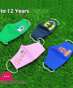 Cotton Kids Face Mask 4 - 12 Years Kids Pack of 4
