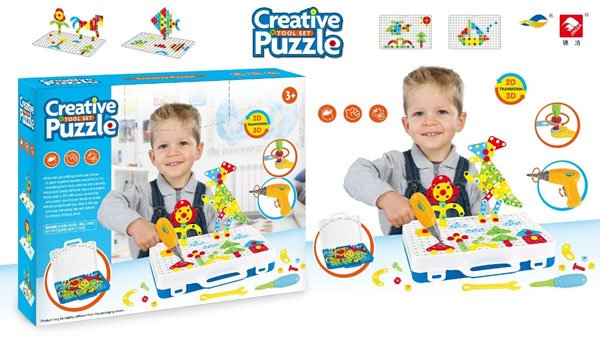 Creative Puzzle Drill Tool Set