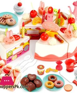 DIY Pretend Cutting Birthday Cake Play For Kids