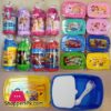 Disney Cartoon Characters School Lunch Box + School Plastic Water Bottle Pack Of 2