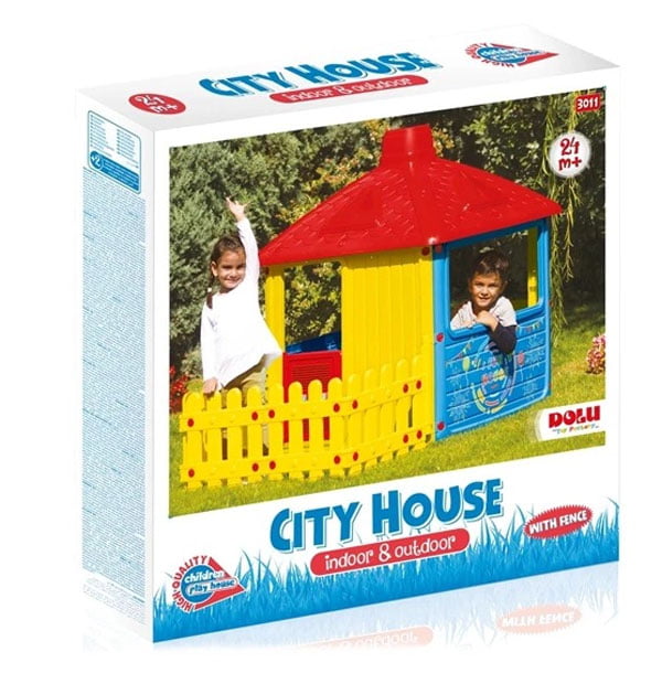 Dolu City House Indoor &Amp; Outdoor Playhouse Origin Turkey - 3011 Turkey Made