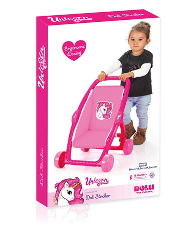 Dolu Full Unicorn Doll Stroller Role Play – 2559 Turkey Made