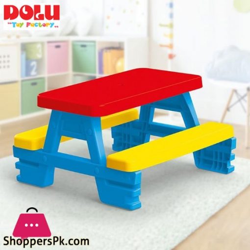 Dolu Red And Yellow Picnic Table - 3008 Turkey Made