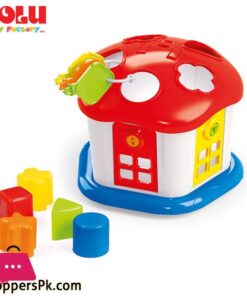 Dolu Shape Sorter Sweet House with Lockable Doors - 5096 Turkey Made