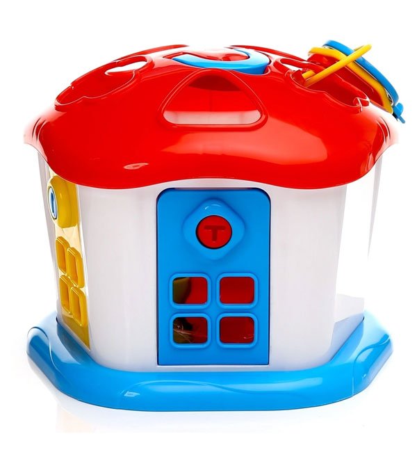 Dolu Shape Sorter Sweet House With Lockable Doors - 5096 Turkey Made