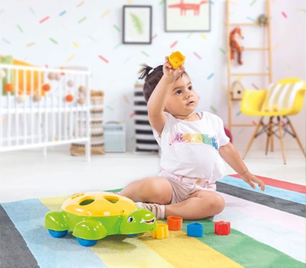 Dolu Turtle Shape Sorter 5 Pcs Musical Toy – 6016 Turkey Made