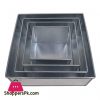 11 Inch Square Cake Pan Silver GI Material