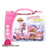 Dream Home Buildable Dollhouse With Accessories In Suitcase