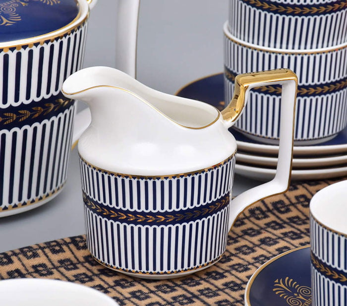 Egyptian Blue Artistic Pattern Tea Set-15 Pcs