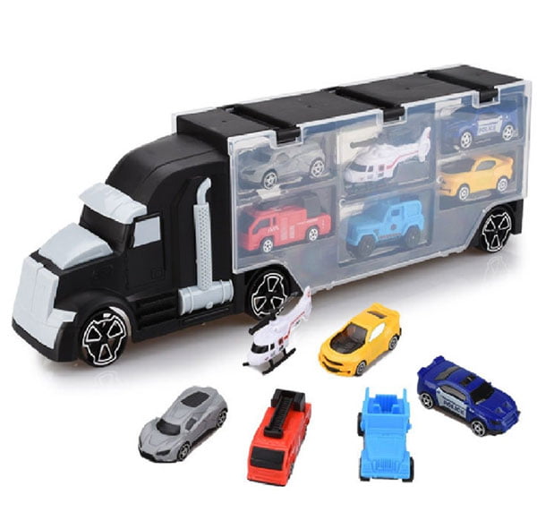 Exports Co 6-Wheeler Huge Car Carrier Truck Toy Vehicle Carry Case