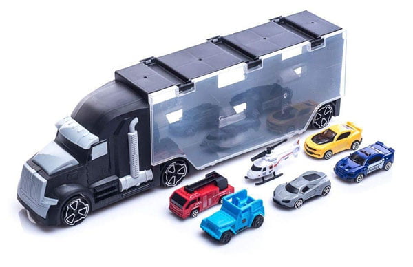 Exports Co 6-Wheeler Huge Car Carrier Truck Toy Vehicle Carry Case 7 Exports Co 6-Wheeler Huge Car Carrier Truck Toy Vehicle Carry Case