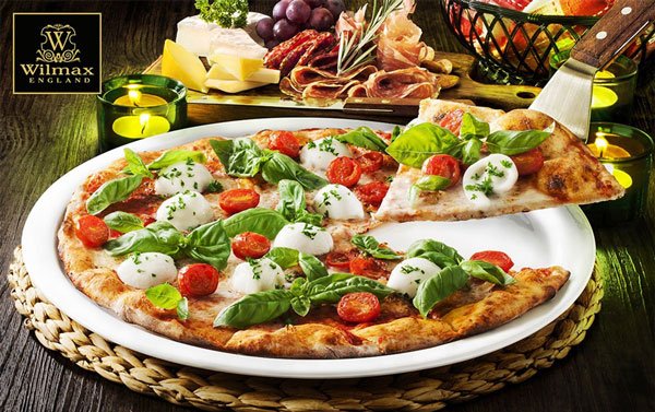 Wilmax Fine Porcelain Pizza Plate 14 Inch Wl-992618-A