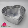 Heart Cake Pan 6 Inch Silver