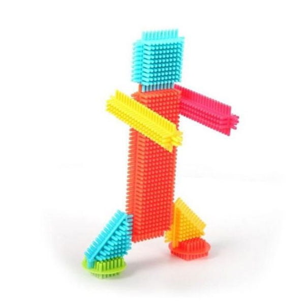 Hedgehog Blocks With Two Figurines