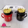 High Quality Ceramic Queen & King Mug Set