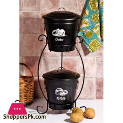 High Quality Metal 2 Tier Potato Onion Basket