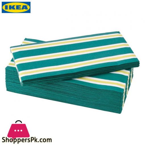 Ikea SOMMARLIV Paper Napkin – Stripes 38 x 38 Cm