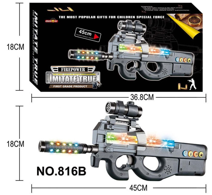 Imitate True Light Gun Toy