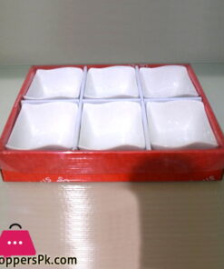 Imperial collection Ceramic Bowls Set of 6 White