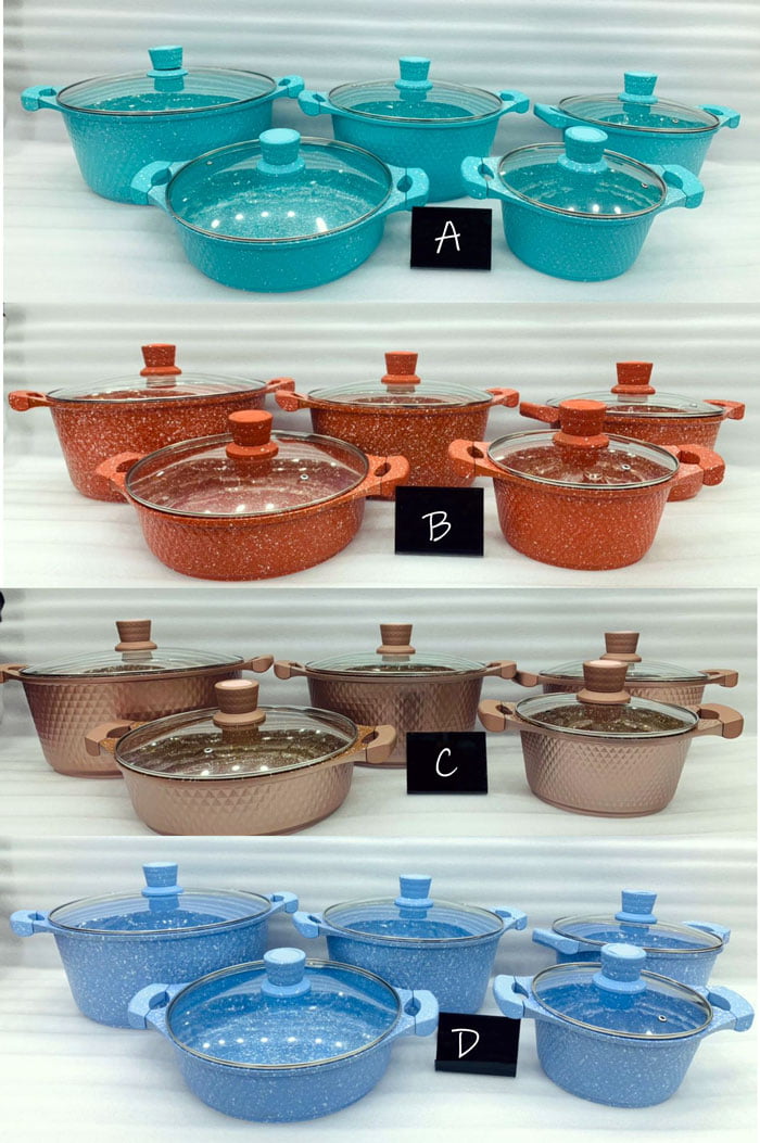 Jio Original Granite Cookware Set 10 Pcs