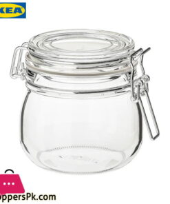 KORKEN Jar With Lid Clear Glass 0.5 Liter