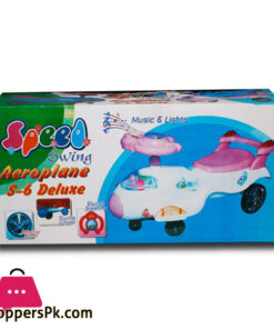 Kids Toys Auto Walker Swing Car Aeroplane (Steering Drive) S6